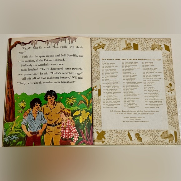 Vintage 1975 Little Golden Book Krofft’s Land of the Lost: The Surprise Guests - Picture 15 of 16